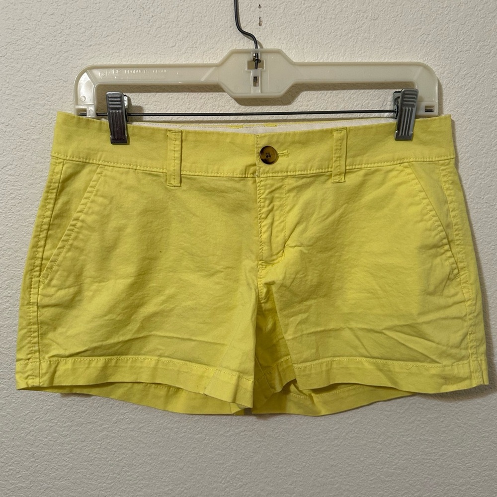 OLD NAVY Everyday Cotton Chino Shorts Bright Yellow Size 2
